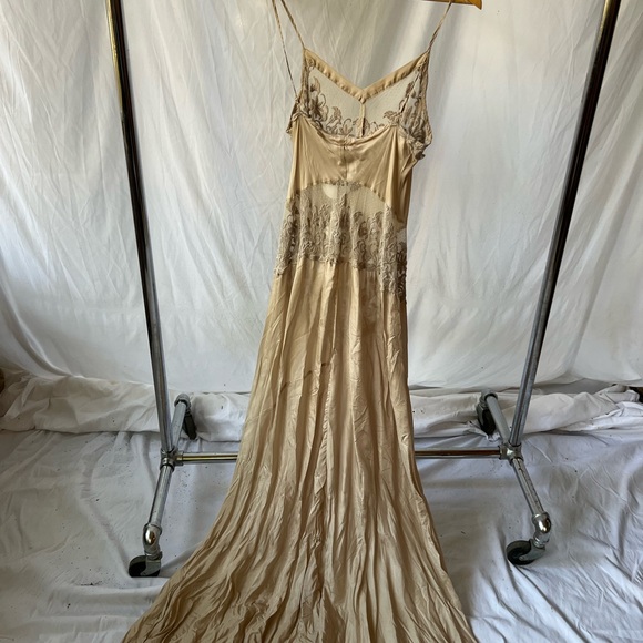 Johnny Was Biya Silk Cream Lace Maxi Dress - Picture 5 of 10